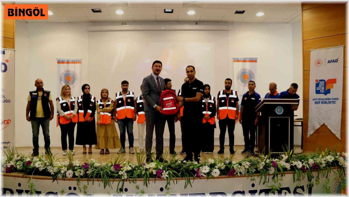 Bingöl'de 274 kişi AFAD gönüllüsü oldu