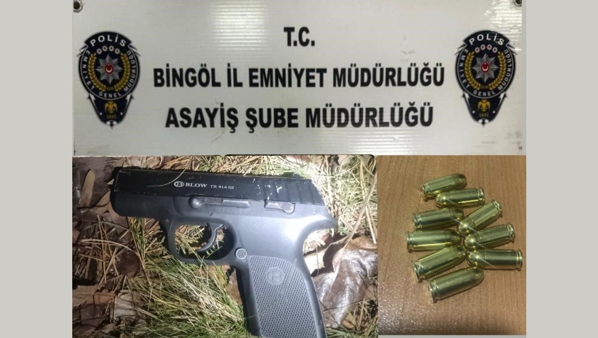 Bingöl'de 3 adet silah ele geçirildi