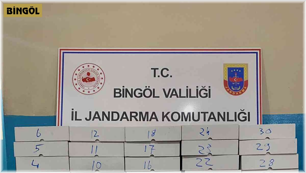 Bingöl'de 33 kilo kıyılmış tütün ve kaçak çay ele geçirildi