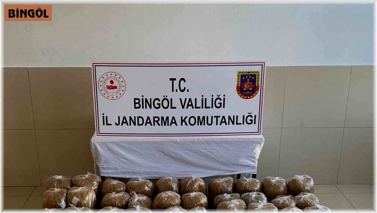 Bingöl'de 344 kilo kıyılmış tütün ele geçirildi