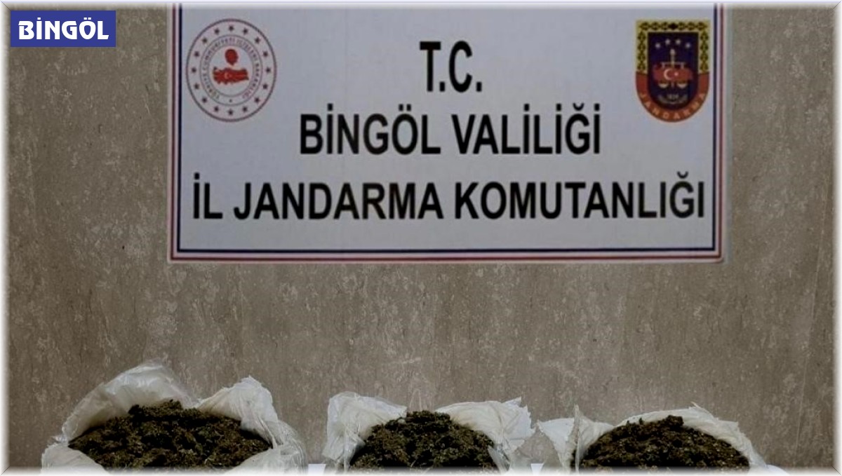 Bingöl'de 3,5 kilo esrar ele geçirildi: 4 gözaltı