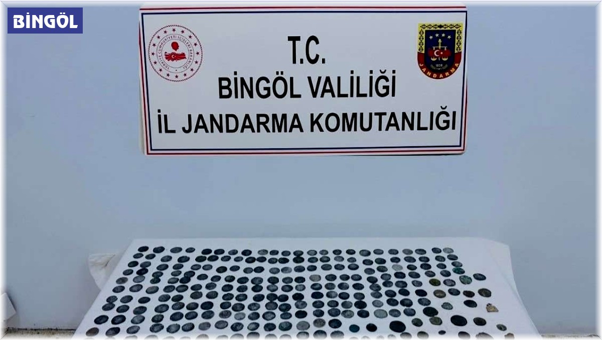 Bingöl'de 362 adet sikke ve 2 adet göktaşı ele geçirildi