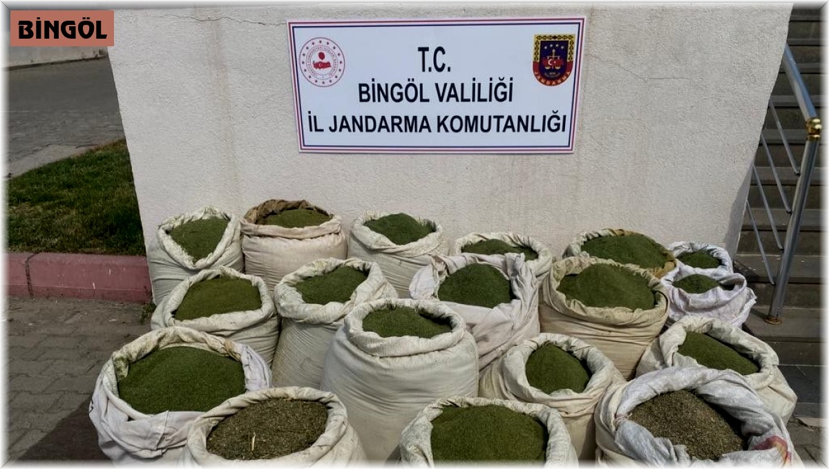 Bingöl'de 407 kilo esrar ele geçirildi