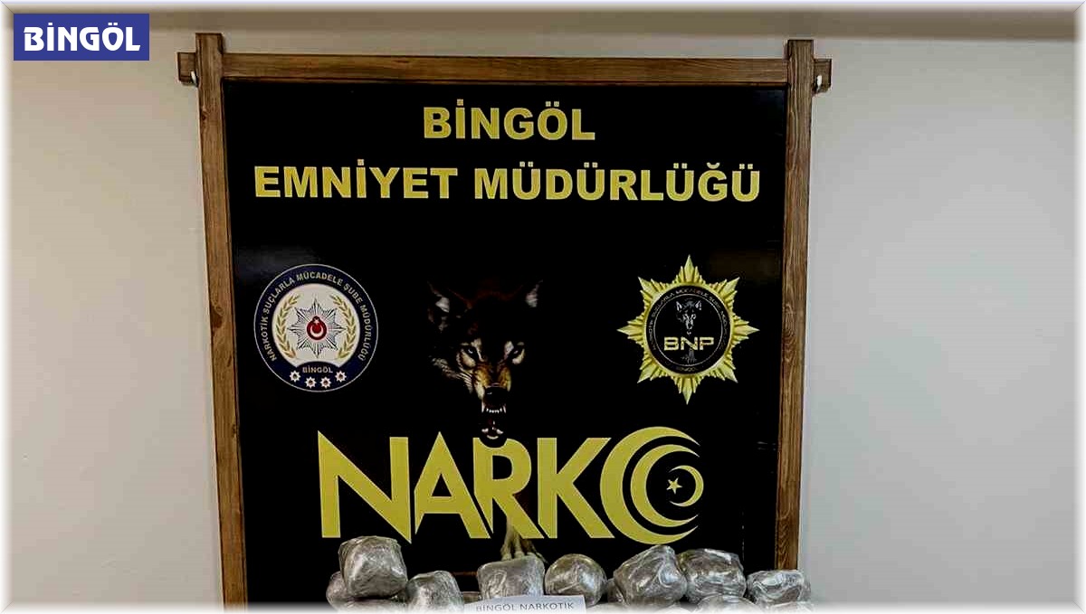 Bingöl'de 64 kilo uyuşturucu ele geçirildi: 1 tutuklama