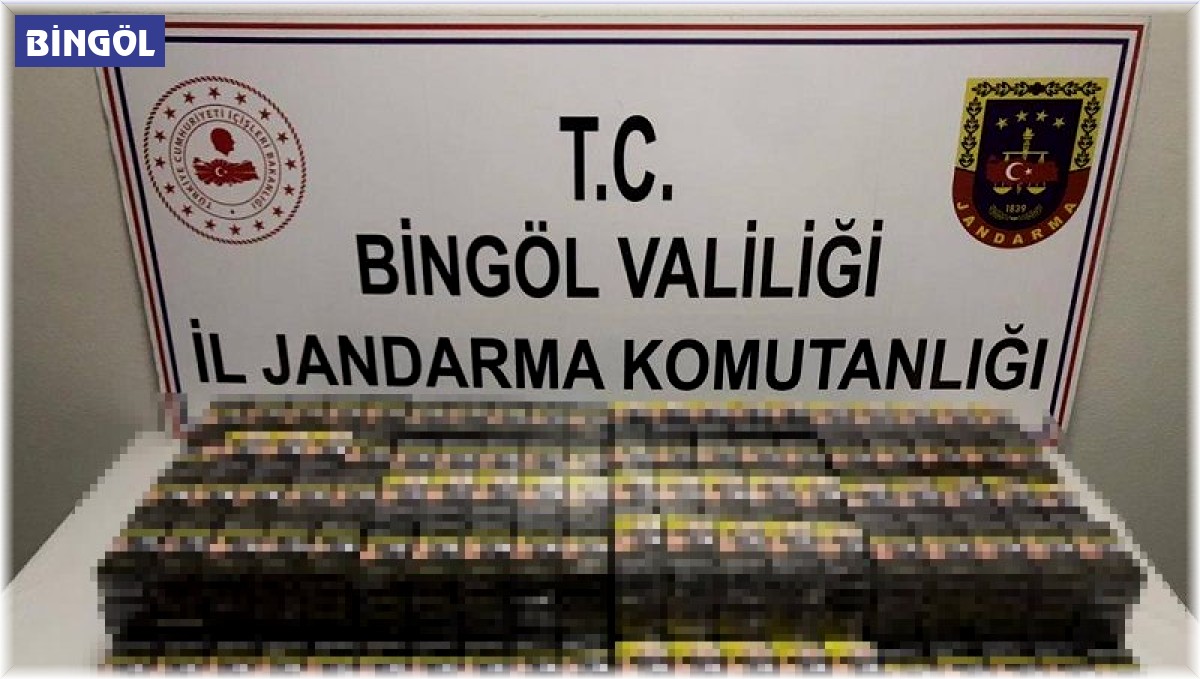 Bingöl'de 720 paket kaçak sigara ele geçirildi
