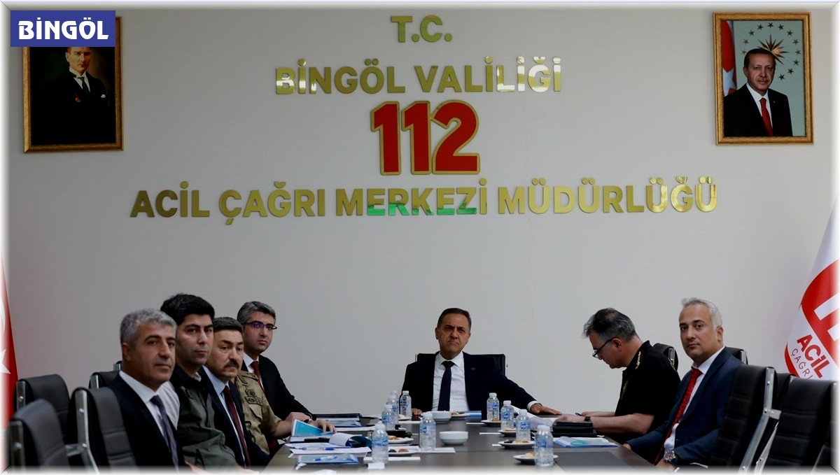 Bingöl'de acil çağrı hizmetleri il koordinasyon komisyonu toplantısı yapıldı