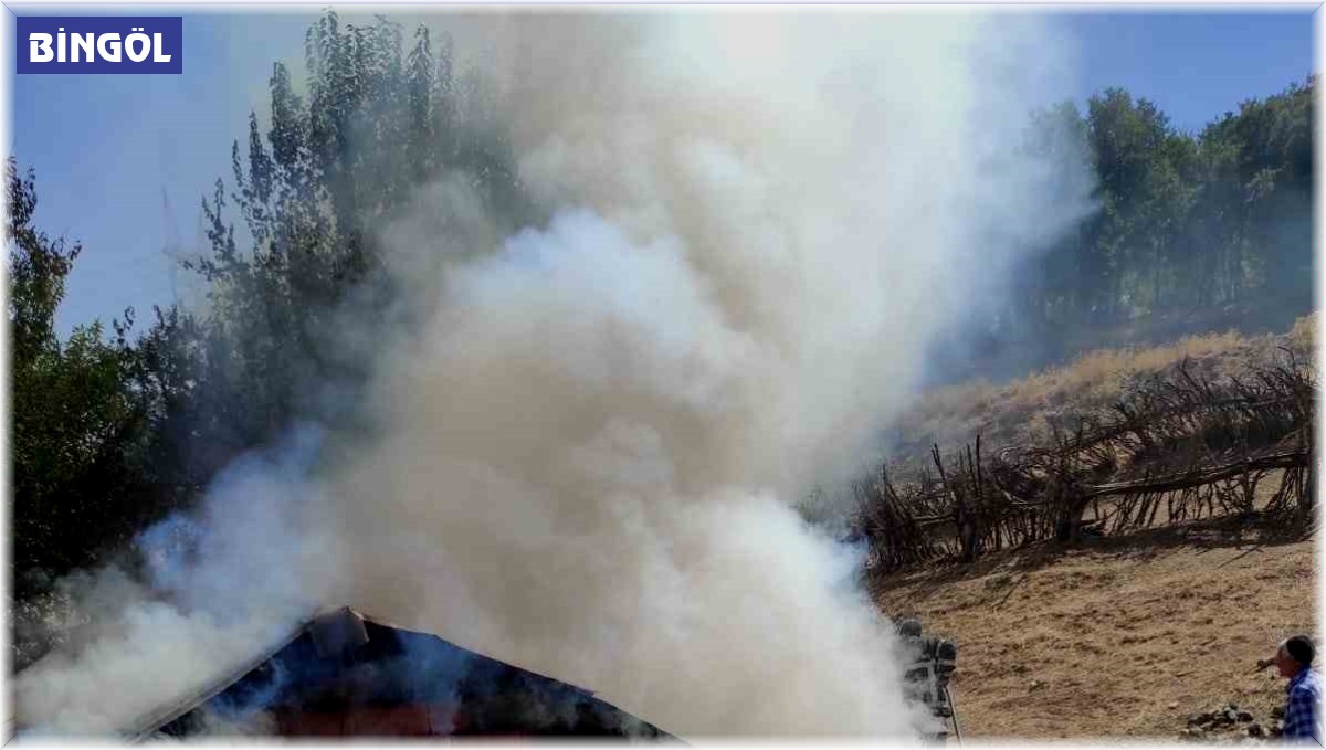 Bingöl'de ahır yangını