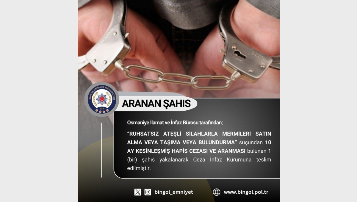 Bingöl'de aranan 7 şüpheli yakalandı