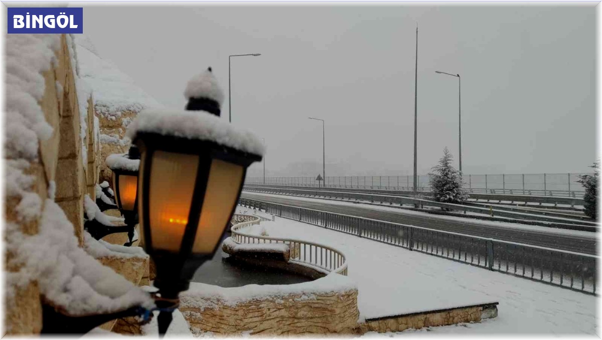 Bingöl'de beklenen kar yağdı, şehir beyaza büründü