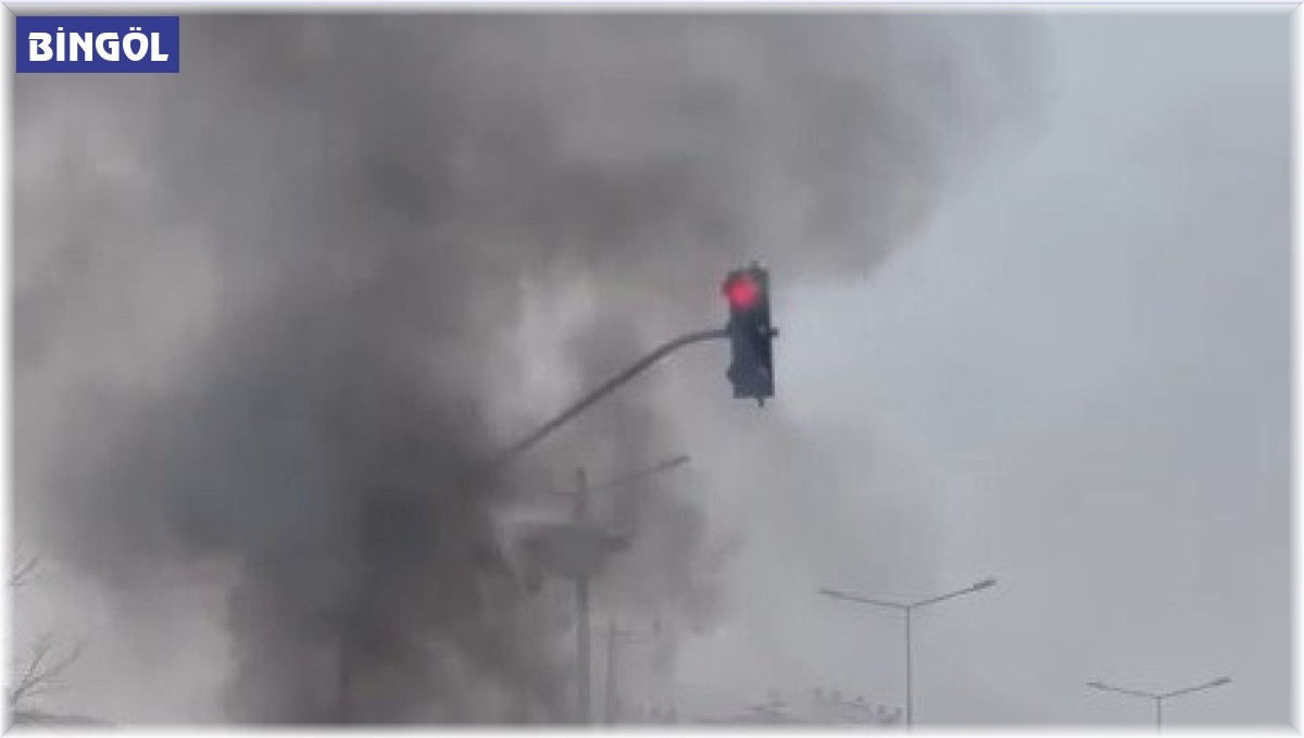 Bingöl'de bir anda alev alan otomobil kullanılamaz hale geldi