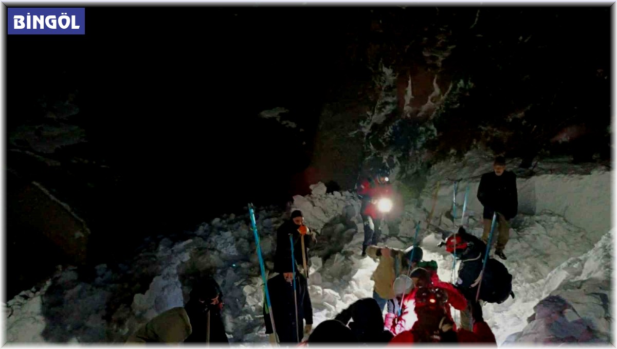 Bingöl'de çığ düştü: Çığ altında kaldığı düşünülen 1 kişi aranıyor