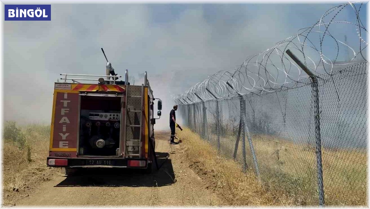 Bingöl'de çıkan örtü yangını söndürüldü