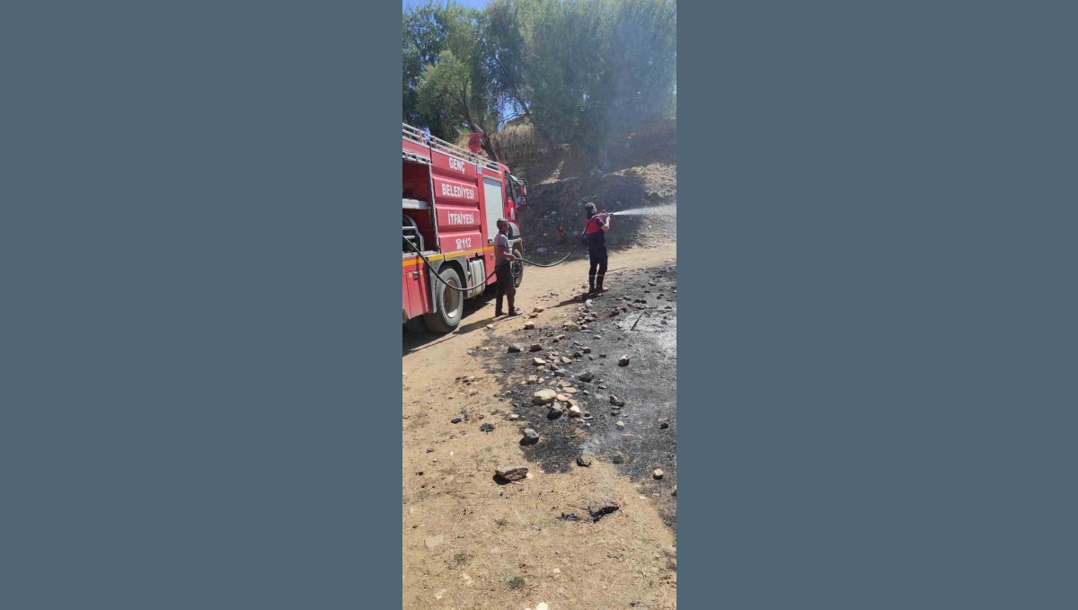 Bingöl'de çıkan yangın söndürüldü