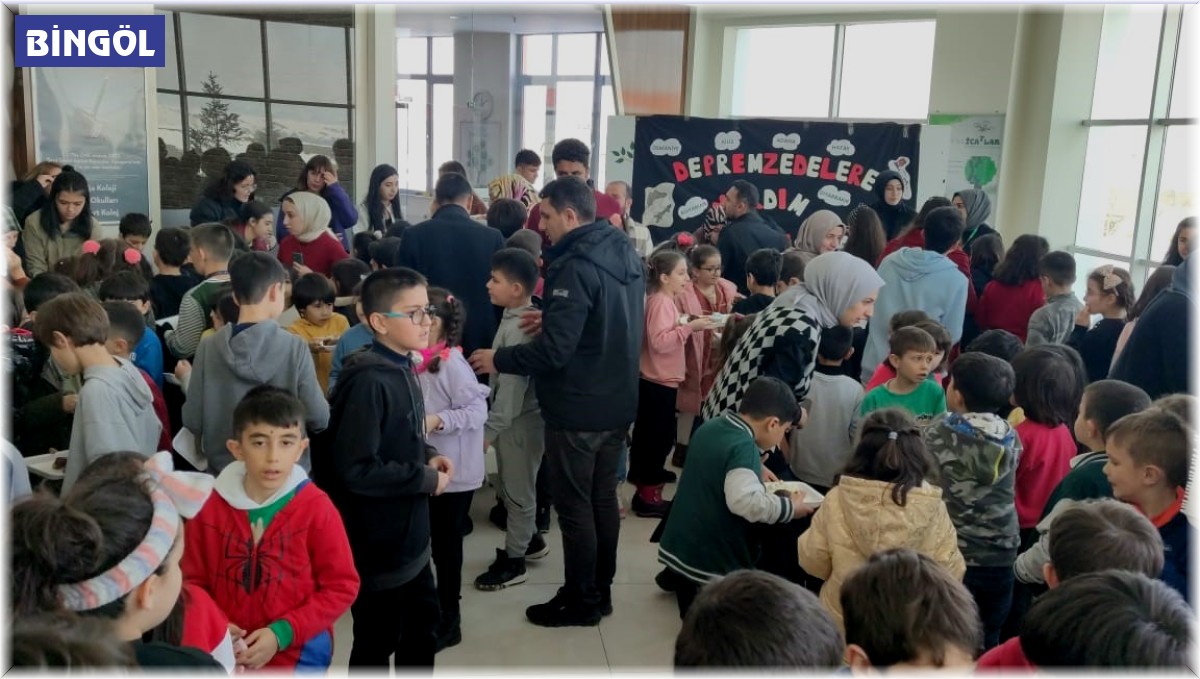 Bingöl'de depremzede çocuklar yararına yardım kampanyası düzenledi