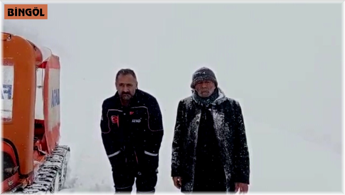 Bingöl'de donmak üzere olan 2 kişiyi AFAD kurtardı