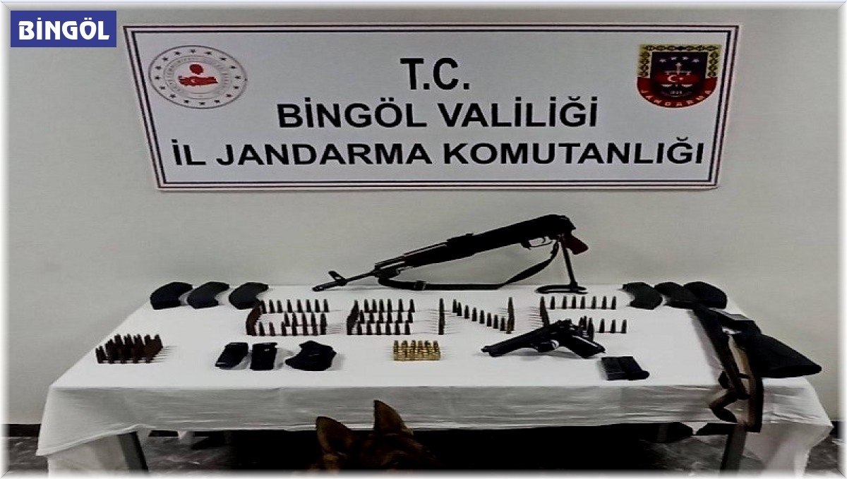 Bingöl'de durdurulan bir araç içinde silahlar ele geçirildi