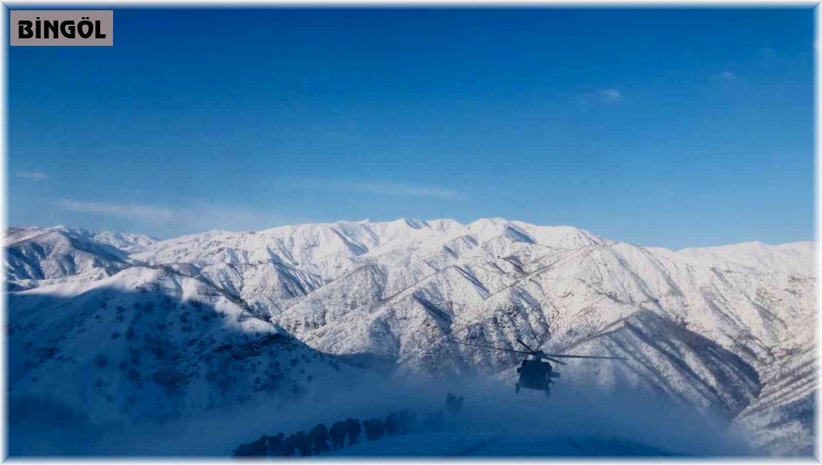 Bingöl'de Eren-6 operasyonu kış şartlarına rağmen sürüyor