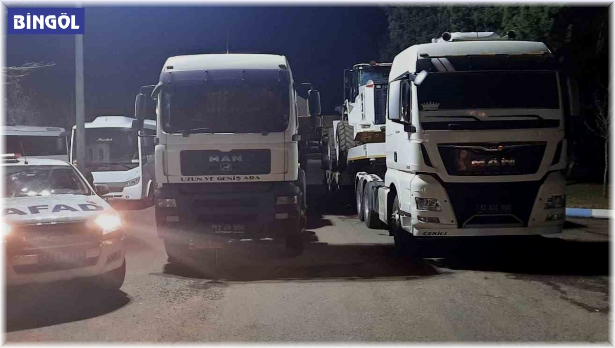 Bingöl'de Erzincan'a destek