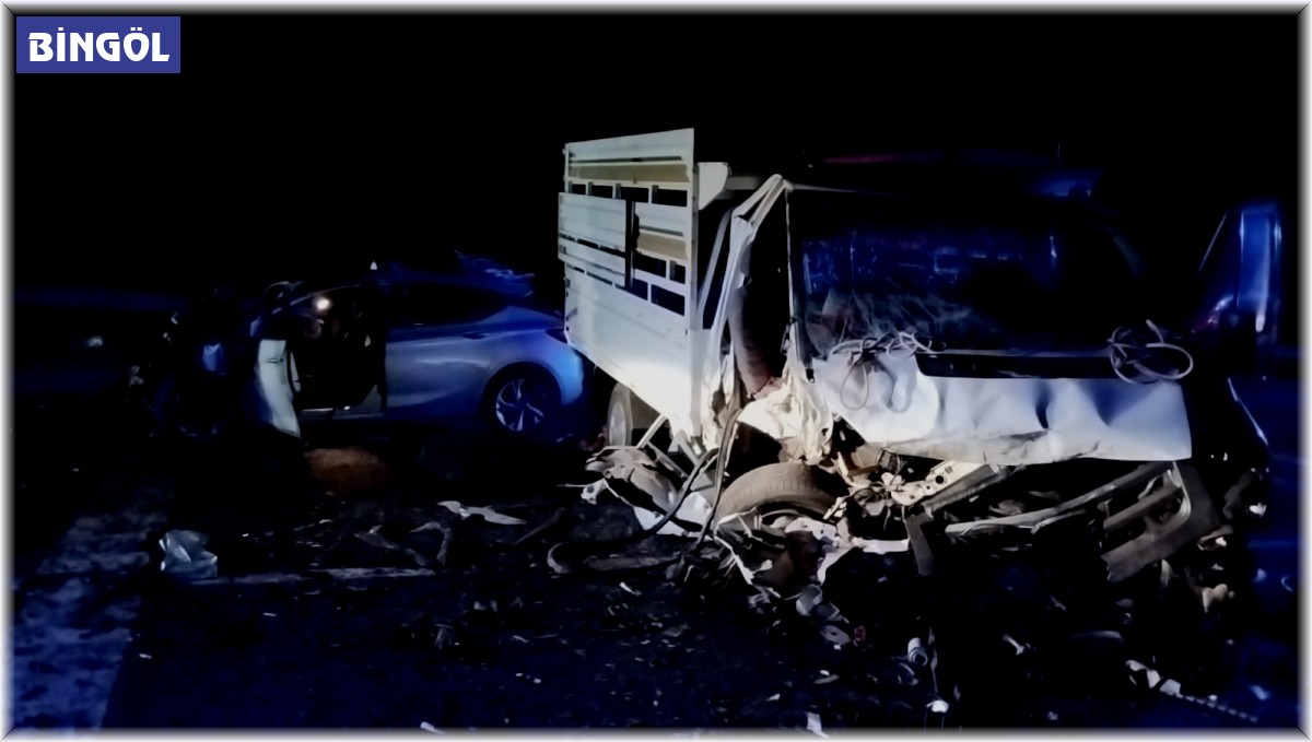 Bingöl'de feci kaza: 2 ölü, 3'ü ağır 5 yaralı