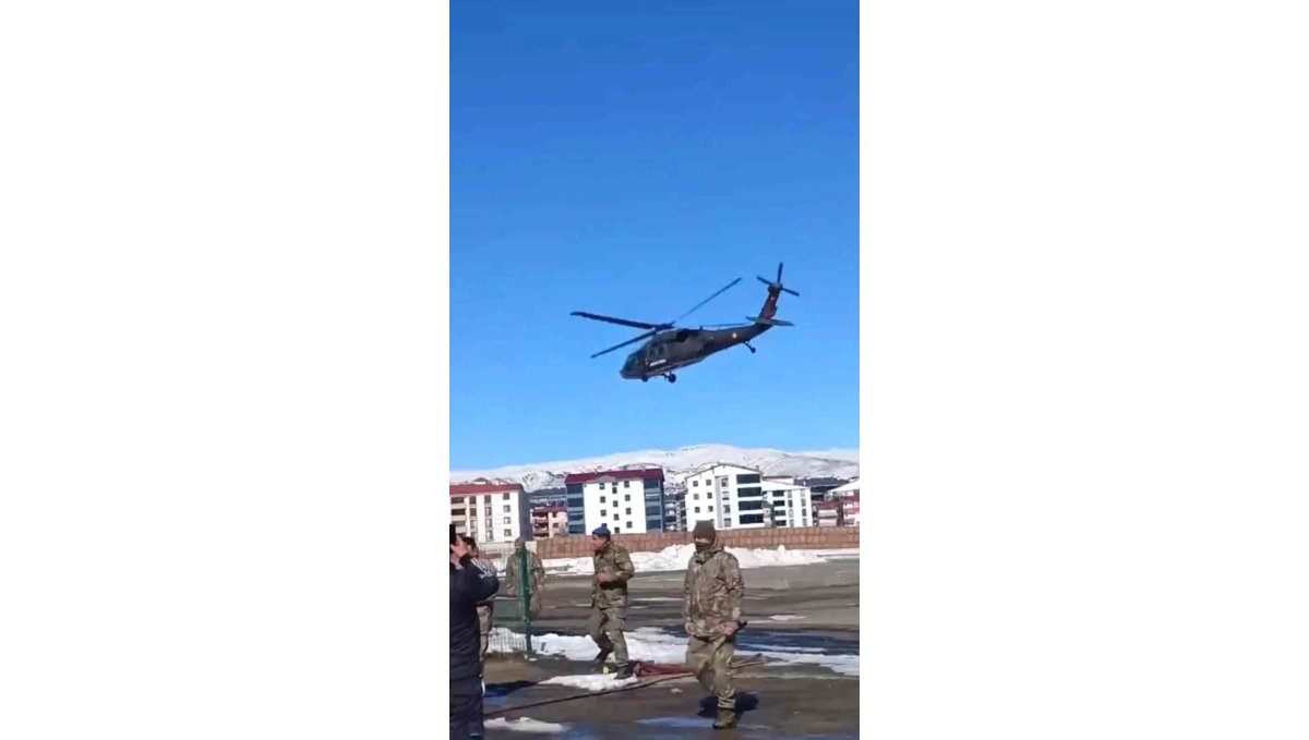 Bingöl'de helikopter destekli çalışma ile enerji kesintisi giderildi