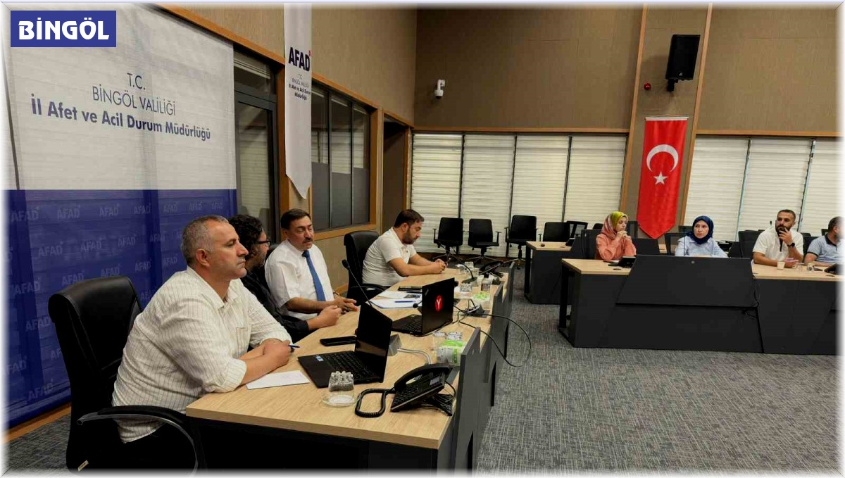 Bingöl'de il afet risk azaltma planı toplantısı yapıldı