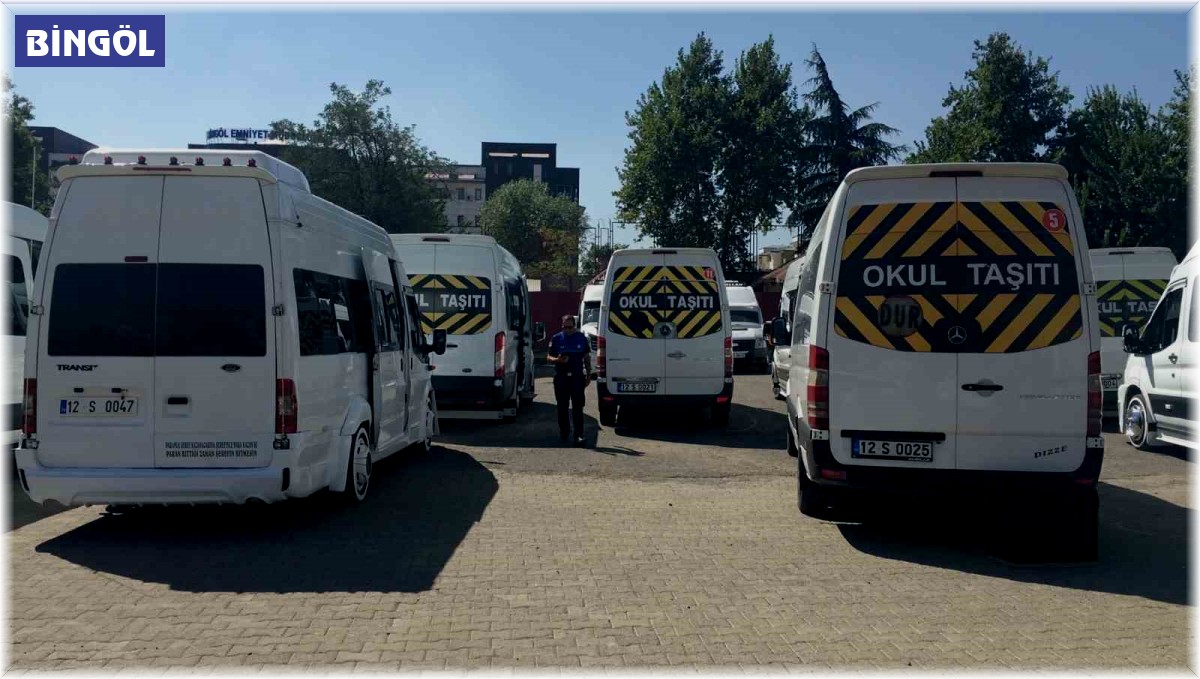 Bingöl'de işletmeler ve okul servisleri denetlendi