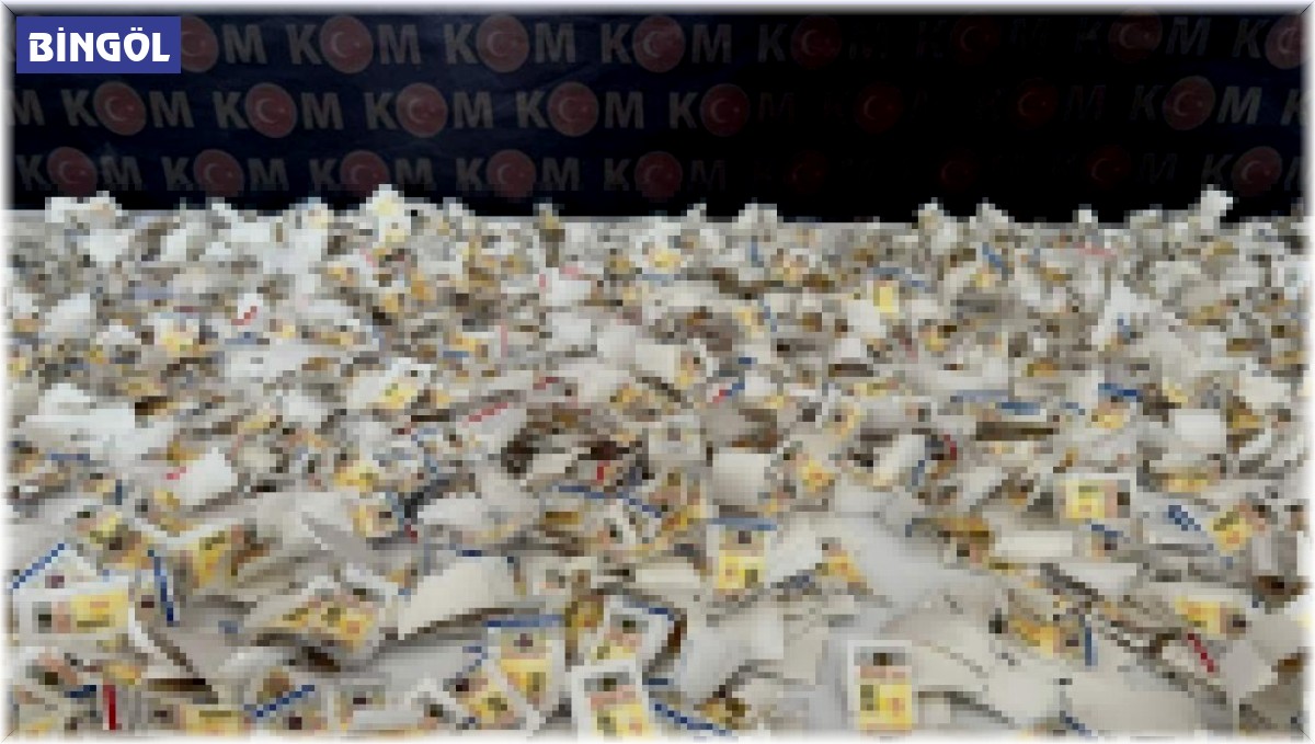 Bingöl'de kaçak sigara ele geçirildi