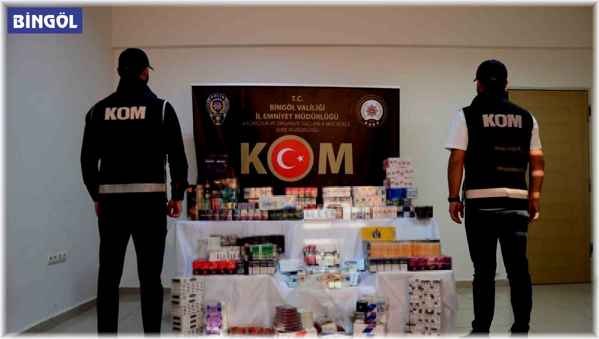 Bingöl'de kaçakçılık operasyonu