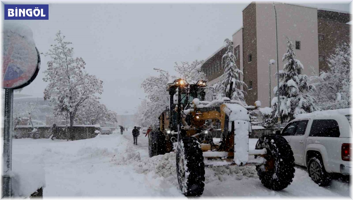 Bingöl'de kar nedeniyle kapanan 131 köy yolunun açılması için çalışmalar sürüyor