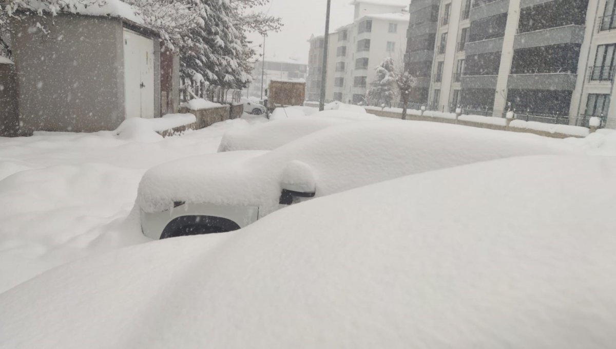 Bingöl'de kar yağışı aralıksız devam ediyor