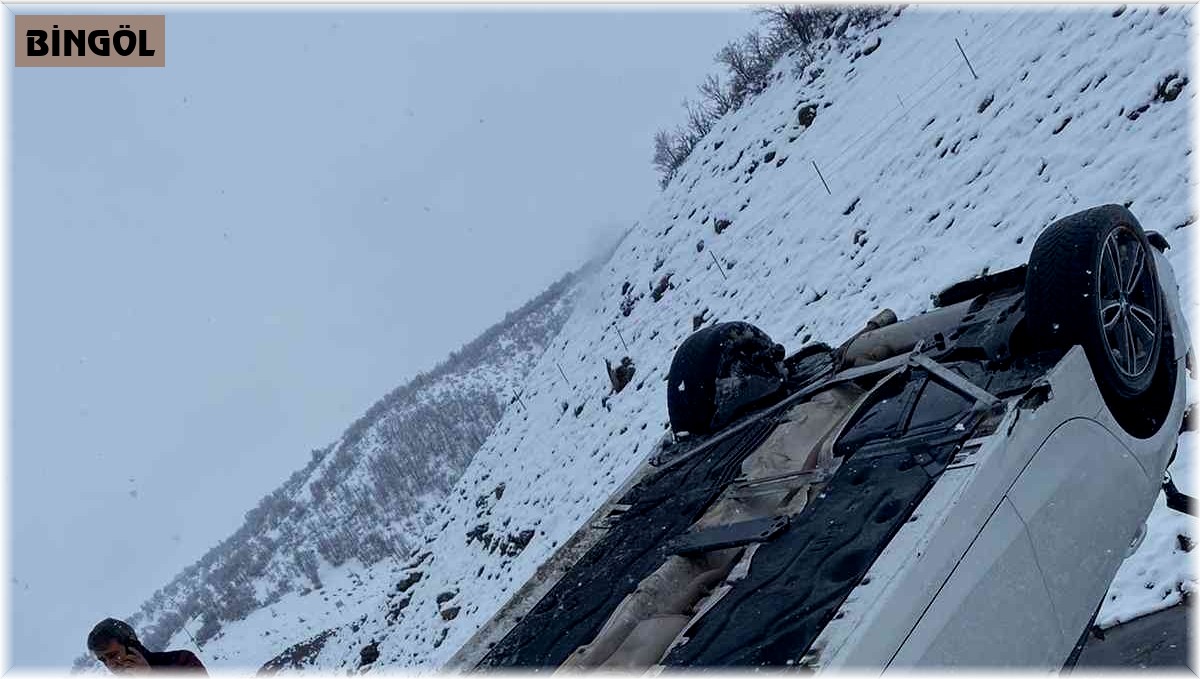 Bingöl'de kar yağışı kazayı da beraberinde getirdi: 1 yaralı