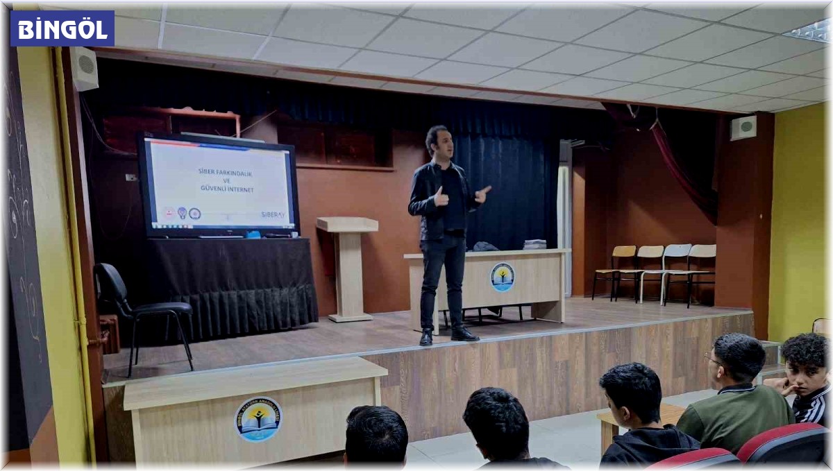 Bingöl'de lise öğrencilerine siber suçlarla mücadele eğitimi verildi