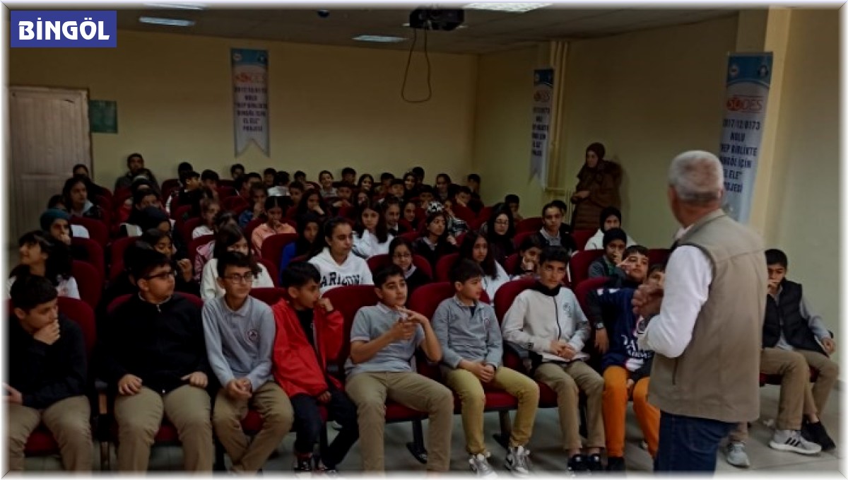 Bingöl'de öğrencilere biyolojik çeşitlilik eğitimi verildi