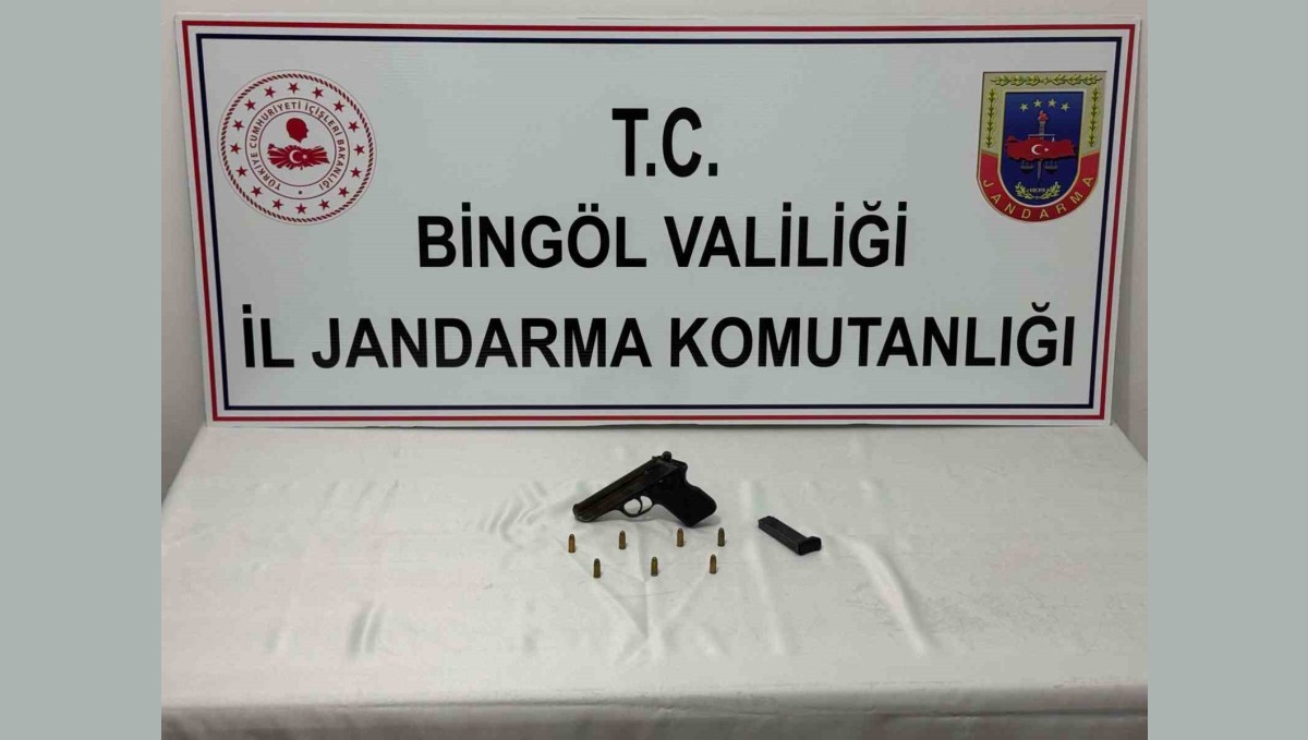 Bingöl'de ruhsatsız silah ele geçirildi