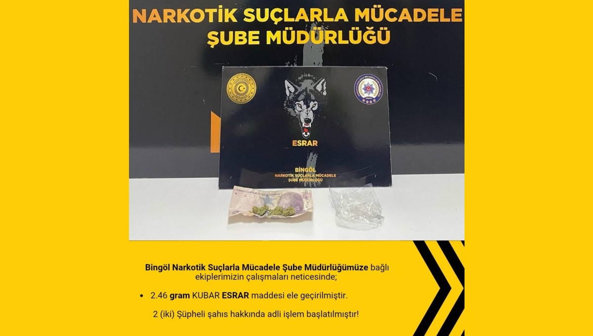 Bingöl'de ruhsatsız silah ve uyuşturucu ele geçirildi