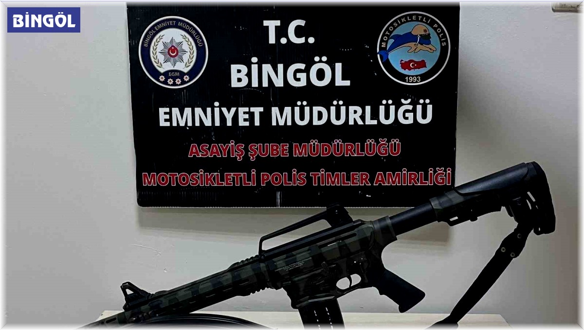 Bingöl'de ruhsatsız tüfek ele geçirildi