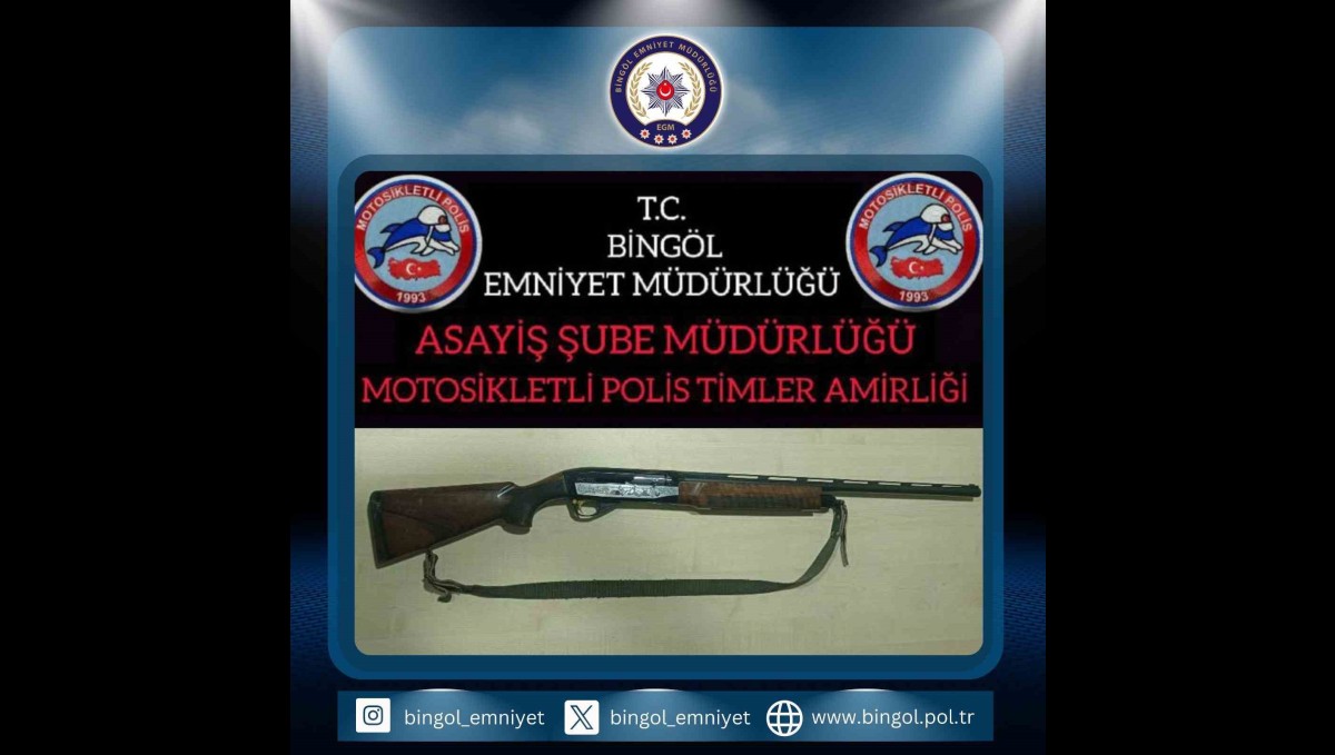Bingöl'de ruhsatsız tüfek ele geçirildi