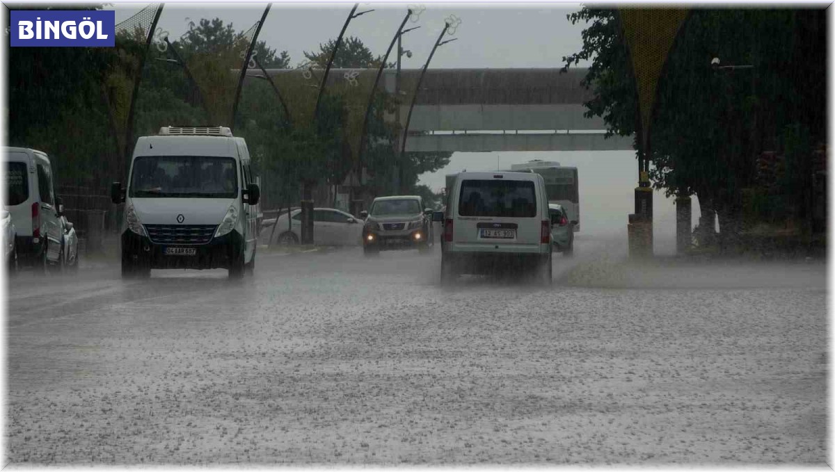 Bingöl'de sağanak yağış etkili oldu