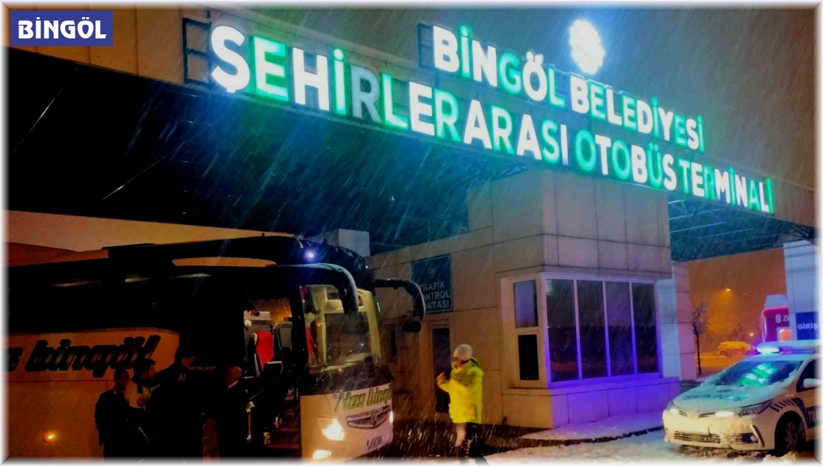 Bingöl'de şehirlerarası yolcu ve yük taşımacılığı yapan araçlara denetim