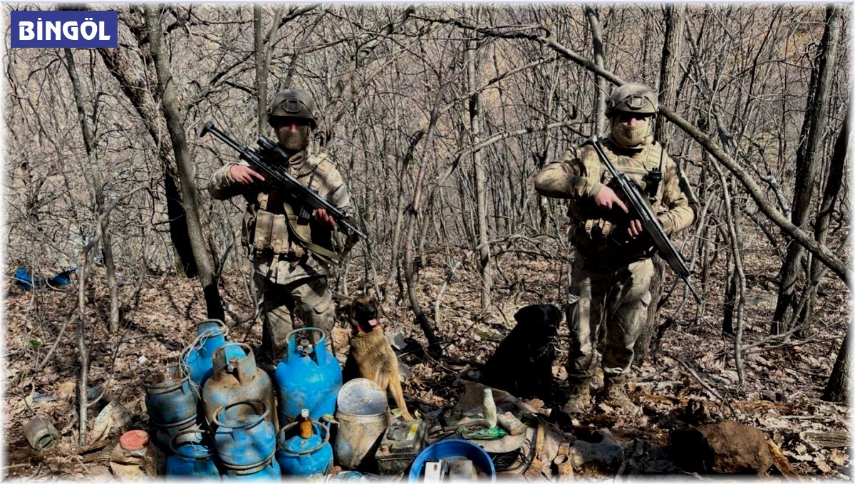 Bingöl'de terör örgütüne ait sığınak imha edildi