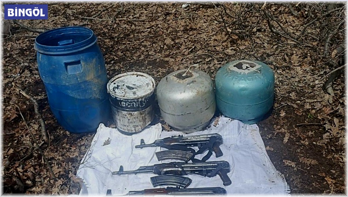 Bingöl'de terör örgütüne ait silah ve patlayıcı ele geçirildi