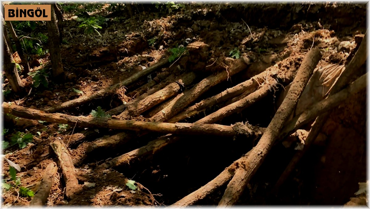 Bingöl'de teröristlere ait 4 adet sığınak ve patlayıcılar imha edildi