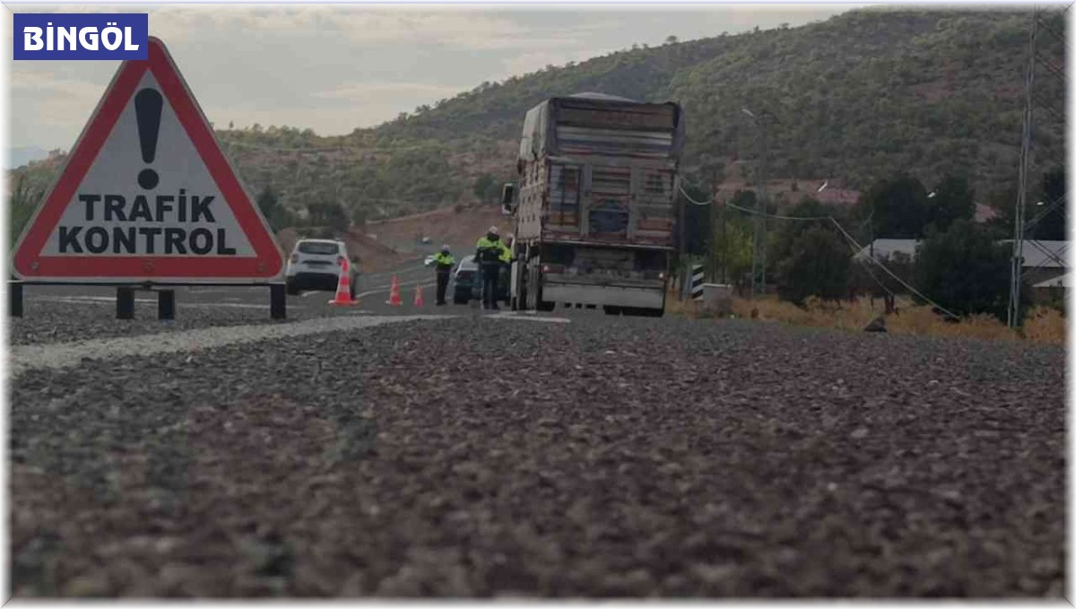 Bingöl'de trafik denetimleri sürüyor