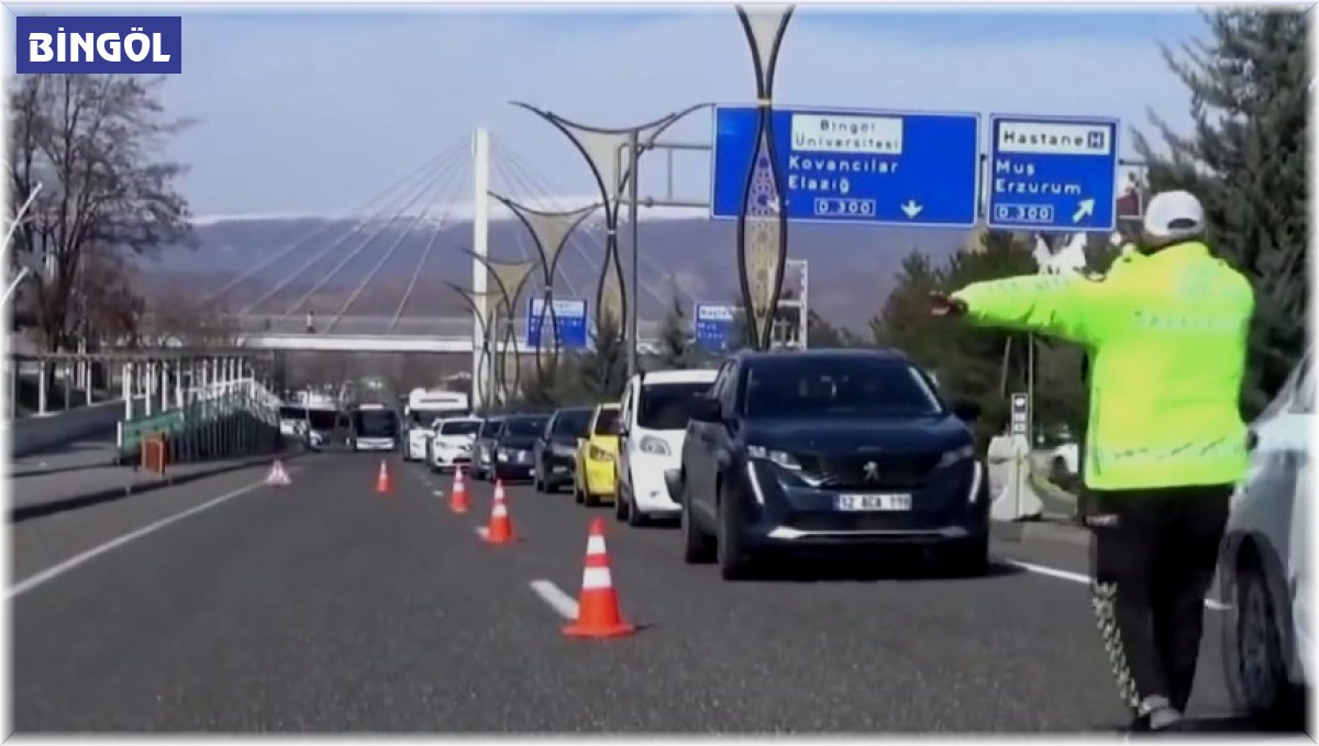Bingöl'de trafik ekiplerinin denetimleri devam ediyor