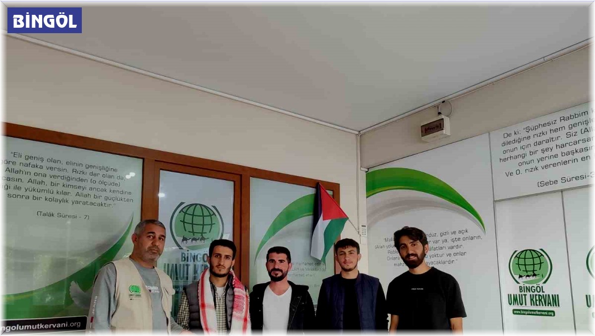 Bingöl'de üniversite öğrencilerinden Gazze'ye anlamlı destek