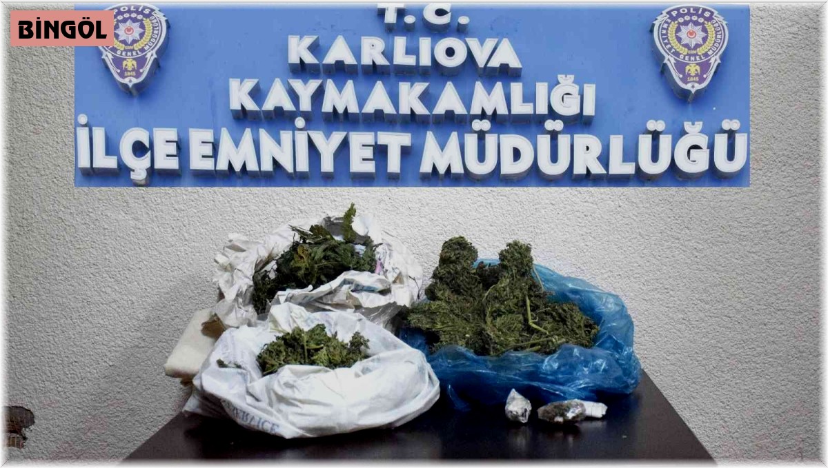 Bingöl'de uyuşturucu operasyonu: 1 gözaltı