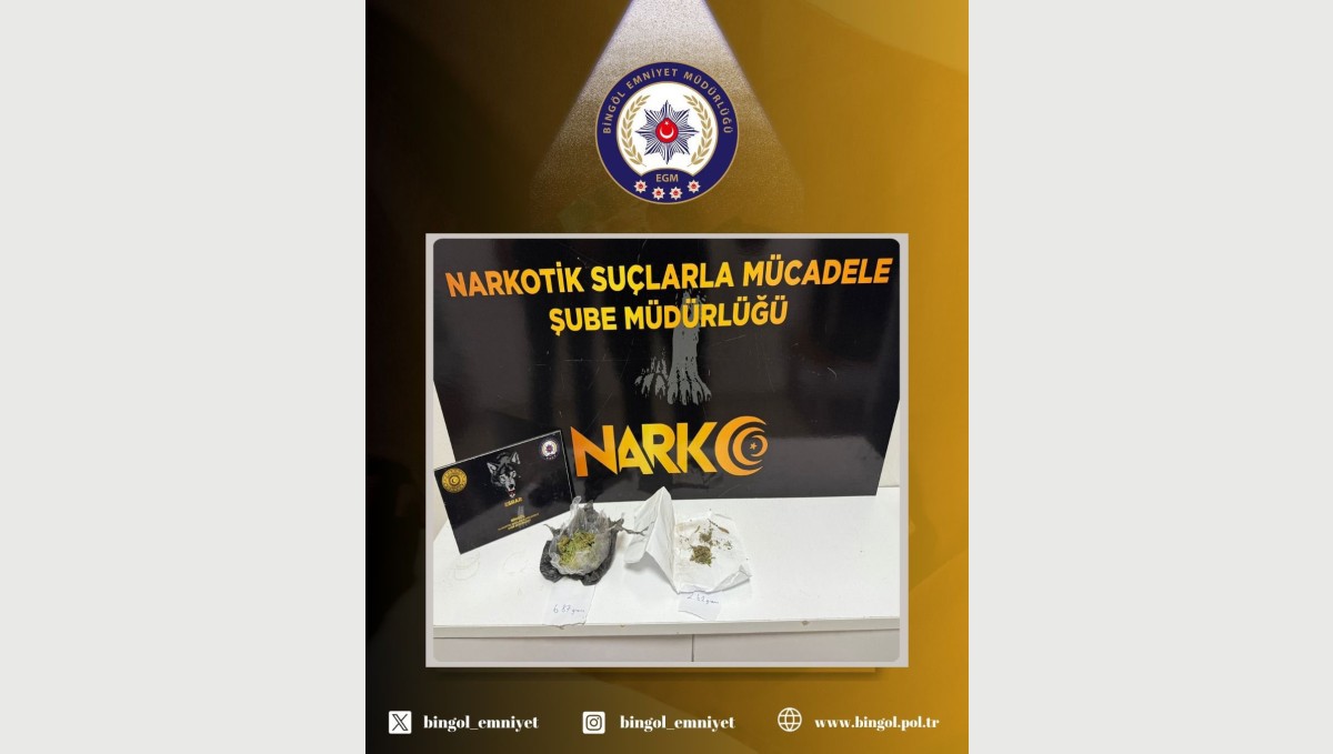 Bingöl'de uyuşturucu operasyonu: 2 şüpheli yakalandı