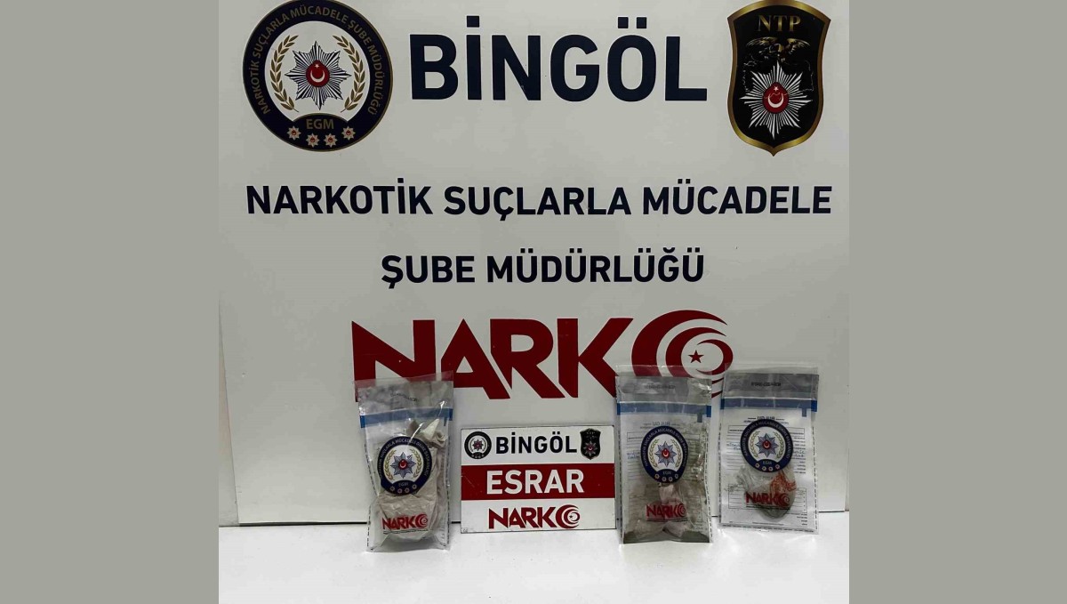 Bingöl'de uyuşturucu operasyonu