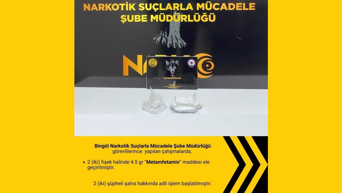 Bingöl'de uyuşturucu operasyonu