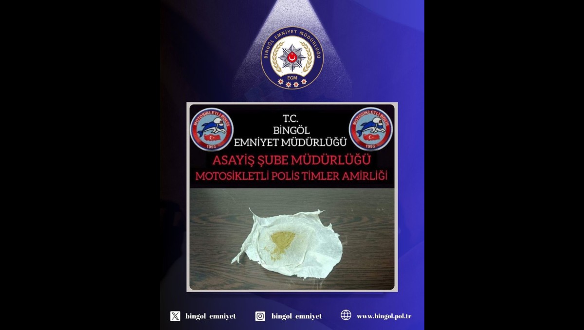 Bingöl'de uyuşturucu operasyonu